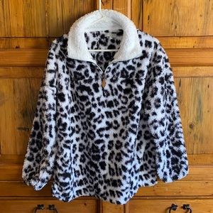 Warm & Cozy Cheetah Print Pullover